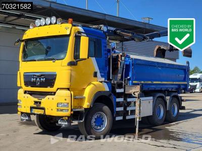 Man TGS 26.440 6X6 NL-Truck 6x6 HMF1643 Z2 Crane Kran 12m3 2-way tipper Euro 5 in vendita da BAS World B.V.