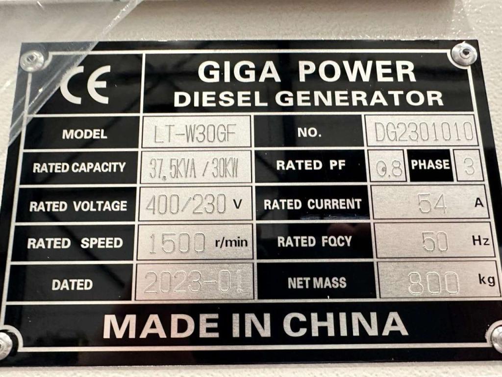 Giga Power LT-W30GF 37.5 kVA silent generator Foto 18