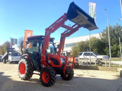 Kioti TRATTORE KIOTI DK 6020 CABINATO con CARICATORE KL 5510 N - RUOTE TRACTOR in vendita da Giordano Srl