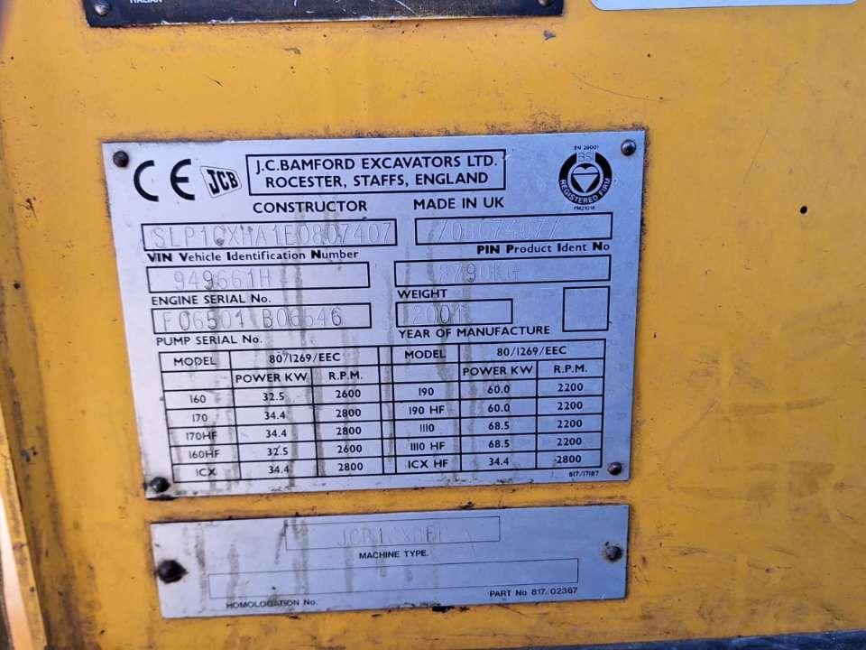 JCB 1 CX HF Foto 5