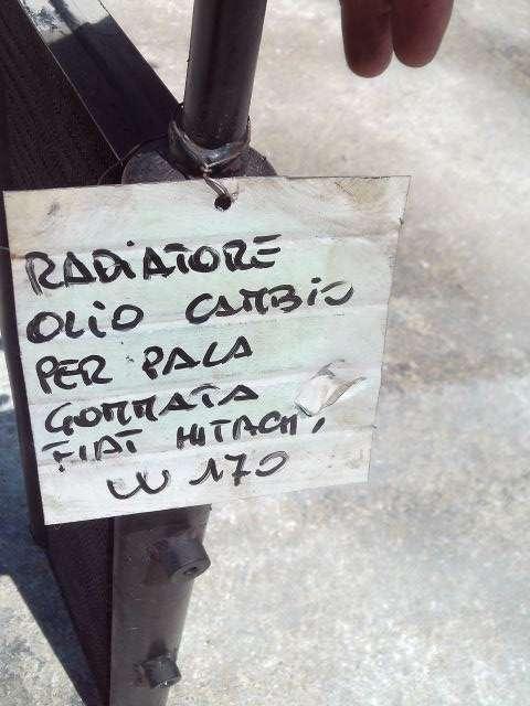 Radiatore olio cambio per Fiat Hitachi w170 Foto 3