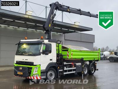Volvo FM 330 6X2 HIAB X-HIPRO 192 E-3 Kran Crane Transcom Lift+Steering axle Euro 6 in vendita da BAS World B.V.