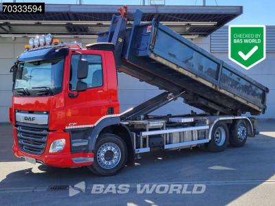 Daf CF 410 CF 6X2 AJK HL20-6180 containersystem Day cab Lift+steering axle Euro 6 in vendita da BAS World B.V.