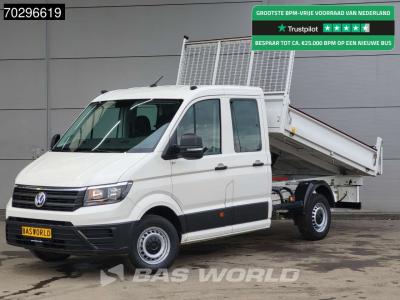 Volkswagen Crafter 140pk Kipper Dubbel Cabine Trekhaak Airco Cruise Euro6 Tipper Benne Kieper Airco Dubbel cab in vendita da BAS World B.V.