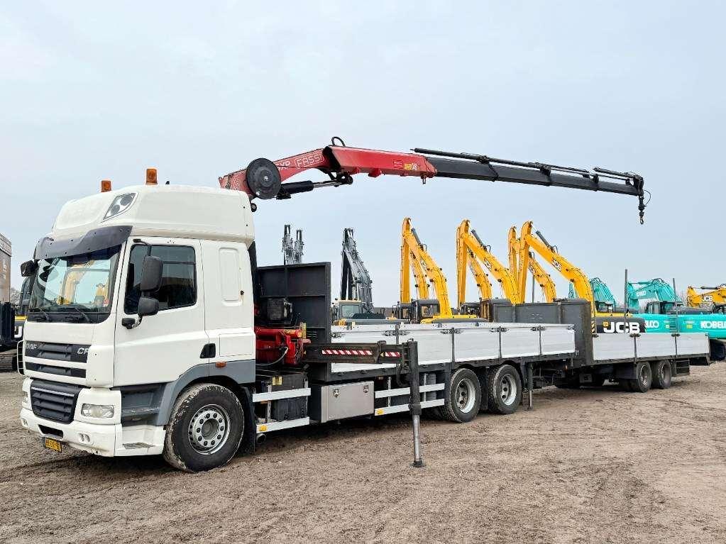 Daf CF85.410 + 21m Fassi Crane + Trailer Foto 2