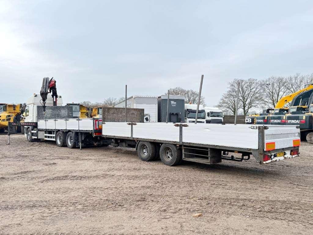 Daf CF85.410 + 21m Fassi Crane + Trailer Foto 3