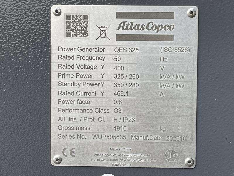 Atlas Copco QES 325 CUD 50HZ 400V 3PH CE Foto 5
