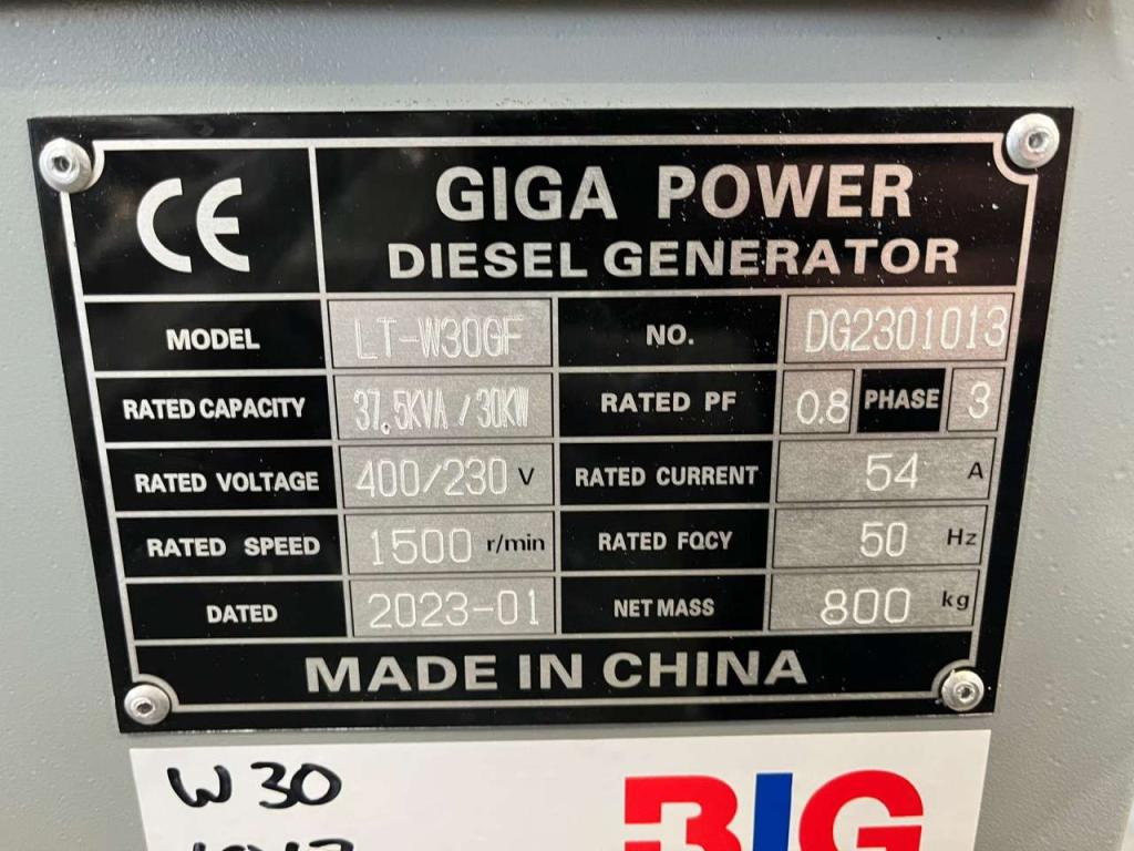 Giga Power LT-W30GF 37.5 kVA silent generator Foto 10