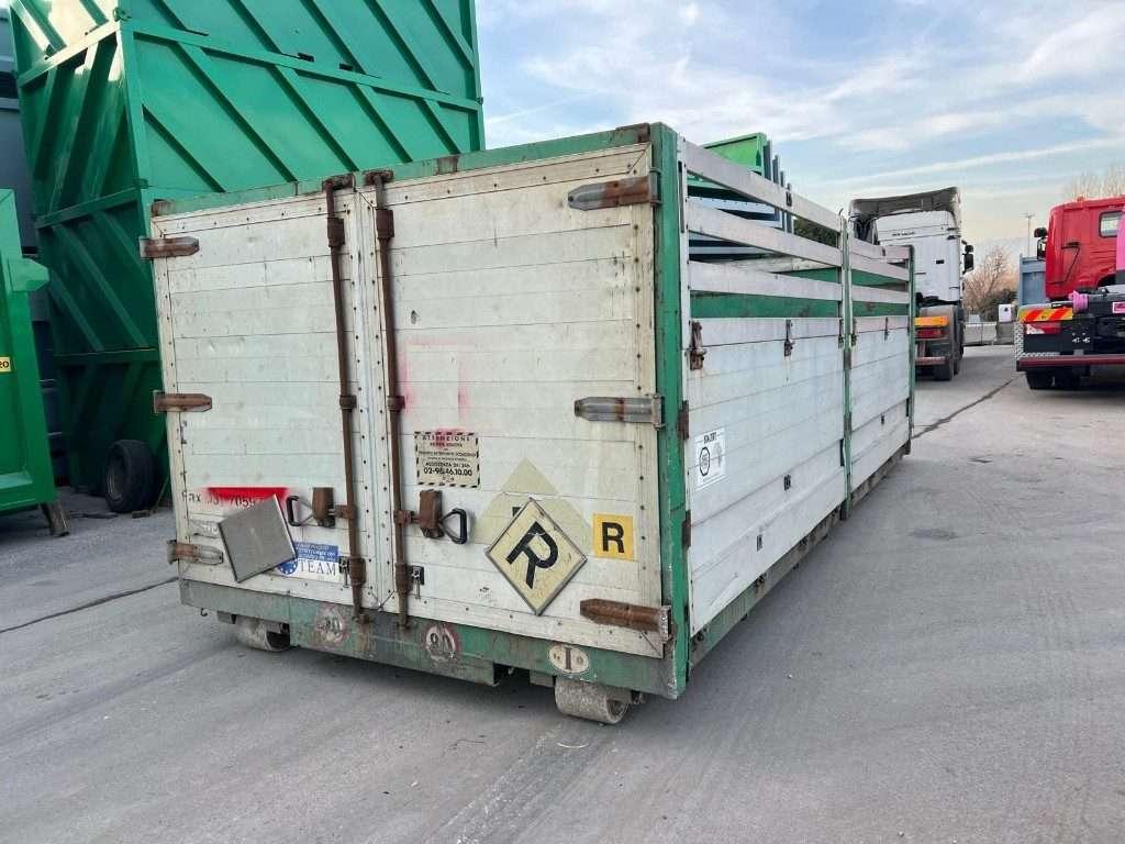 CONTAINER SCARRABILE USATO A PIANALE CON SPONDE Foto 3