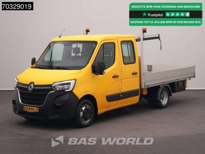 Renault Master 165PK Dubbel Cabine Dubbellucht Open Laadbak 3,5t Trekhaak LED Airco Cruise Euro6 Pritsche P in vendita da BAS World B.V.