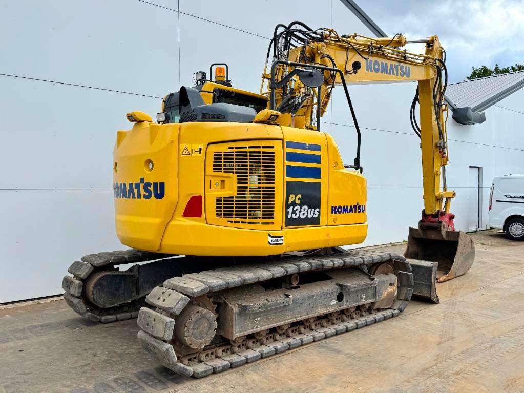 Komatsu PC138US-11 - Triple Boom / Front Blade / 360º Came Foto 5
