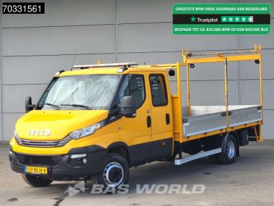 Iveco Daily 70C18 7 Tons Euro6 Automaat Dubbel Cabine Open Laadbak Pritsche Infra Werkverkeer Doka Mixto in vendita da BAS World B.V.