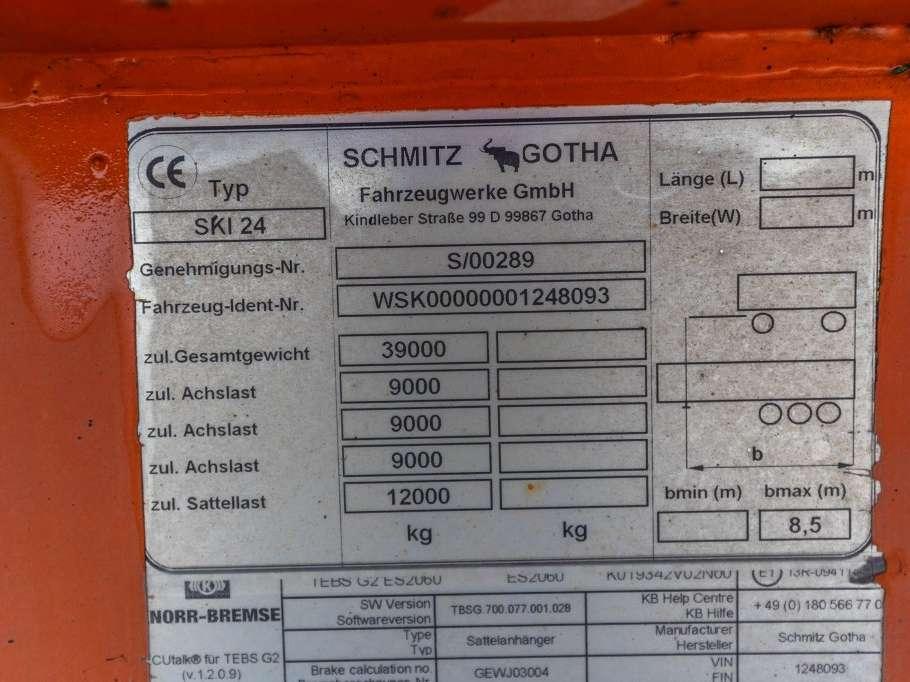 Schmitz SKI 24-GEISOLEERDE KIPPER Foto 23