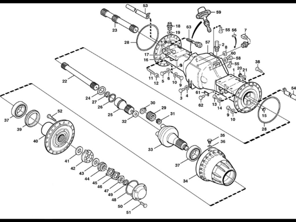 Volvo Front planetary axle for Volvo L120C Foto 3