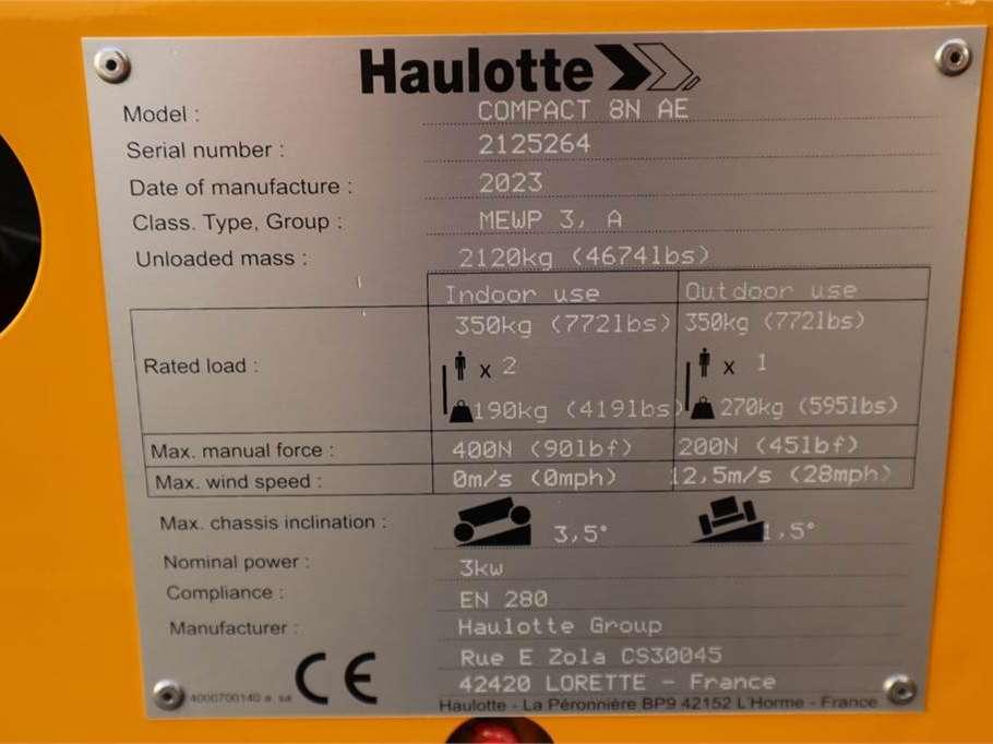 Haulotte Compact 8N Foto 7