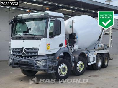 Mercedes-Benz Arocs 3240 8X4 9m3 Schwing Stetter mixer Steel suspension Automatic Euro 6 in vendita da BAS World B.V.