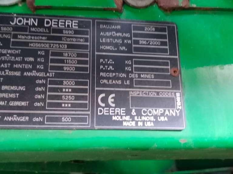 John Deere S690 Foto 3