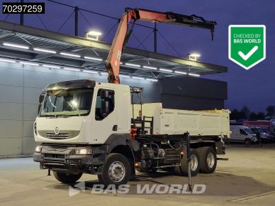 Renault Kerax 370 Kerax 6X4 Fassi F150AXS.22 Crane 10m3 2-side tipper Big-Axle Steelsuspension Manual in vendita da BAS World B.V.