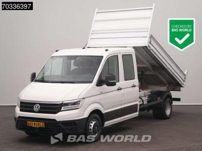Volkswagen Crafter 177pk Kipper Dubbele Cabine Dubbellucht Airco Navi 3,5t Trekhaak Euro6 Kieper Benne Tipper in vendita da BAS World B.V.
