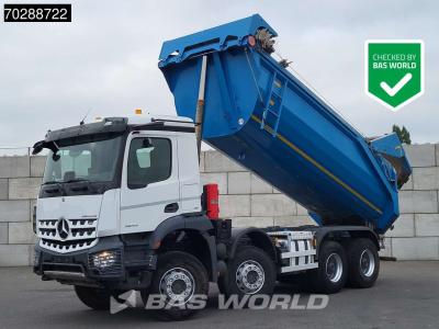Mercedes Arocs 3243 8X4 19m3 Benne Tipper Steel suspension Automatic Big-Axle Navi Euro 6 in vendita da BAS World B.V.