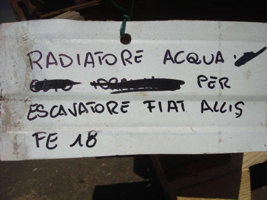 Radiatore acqua per Fiat Allis FE18 Foto 3