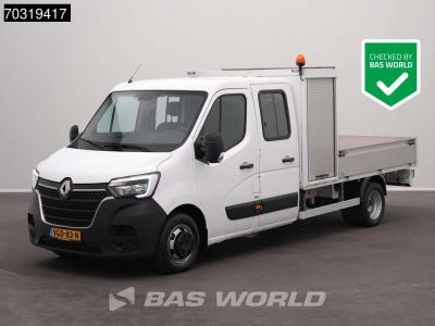 Renault Master 145PK Dubbel Cabine Open Laadbak met Kist Dubbellucht 3,5t Trekhaak LED Airco Cruise Zwaaila in vendita da BAS World B.V.