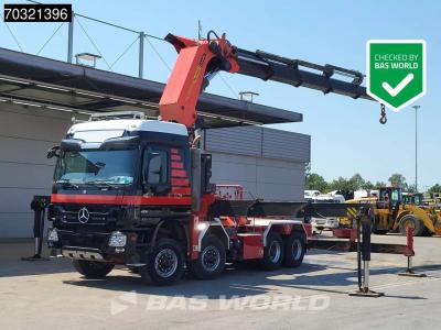 Mercedes-Benz Actros 4151 8X8 8x8 Palfinger PK150002 Crane Kran Full Steel Automatic Euro 5 in vendita da BAS World B.V.
