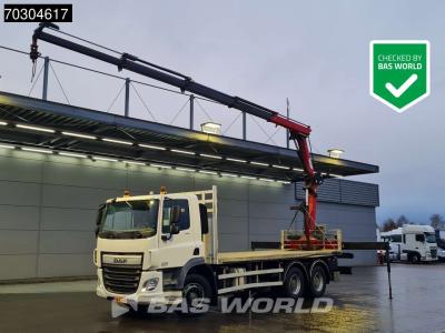 Daf CF 370 6X4 NL-Truck HMF1820-K4 Crane Manual Steelsuspension Big-Axle Euro 6 in vendita da BAS World B.V.