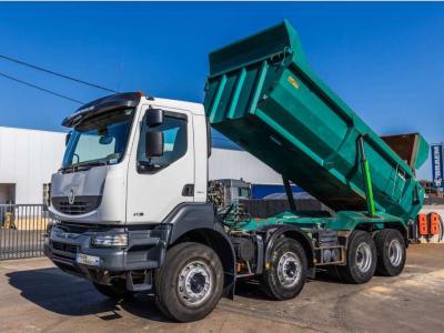 Renault KERAX 410 DXI+BENNE ENROCHEMENT HARDOX+INTARDER in vendita da Braem NV