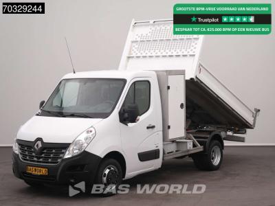 Renault Master 130PK Kipper met Kist Dubbellucht 3,5t Trekhaak Airco Cruise Euro6 Tipper Benne Kieper Airco in vendita da BAS World B.V.