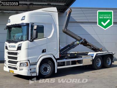 Scania R580 R 6X2 NL-Truck JOAB L20-5750 containersystem Lift-axle Retarder Euro 6 in vendita da BAS World B.V.