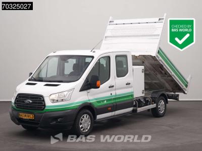 Ford Transit 130pk Dubbel Cabine Kipper Trekhaak Airco Cruise Euro6 Tipper Benne Kieper A/C Towbar Cruis in vendita da BAS World B.V.