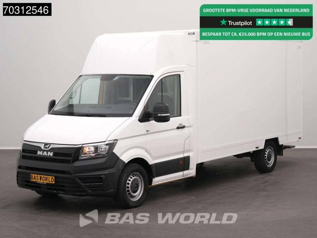 Man TGE 3.100 433cm Bakwagen Achterdeuren Zijdeur Camera Euro6 Meubelbak Koffer Verkoopwagen Pakketwage Foto 1