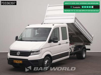 Volkswagen Crafter 177pk Kipper Dubbele Cabine Dubbellucht Airco Navi 3,5t Trekhaak Euro6 Kieper Benne Tipper in vendita da BAS World B.V.