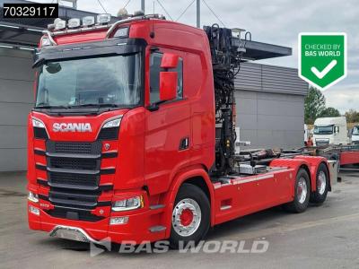 Scania S520 6X2 HIAB J1250Z93 Crane + 21tons Multilift Full Air Retarder Alcoa's Euro 6 in vendita da BAS World B.V.