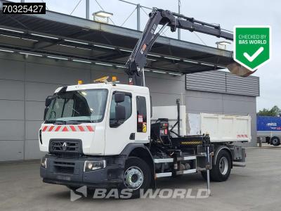 Renault C 280 4X2 HIAB 122 B-2 Hiduo Crane Kran 9m3 tipper Automatic Euro 6 in vendita da BAS World B.V.