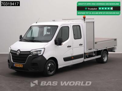 Renault Master 145PK Dubbel Cabine Open Laadbak met Kist Dubbellucht 3,5t Trekhaak LED Airco Cruise Zwaaila in vendita da BAS World B.V.