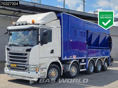 Scania G490 G 10X4 NL-truck LONGO Suction excavator Saugbagger Turbine Hydraulic arm Euro 6 in vendita da BAS World B.V.