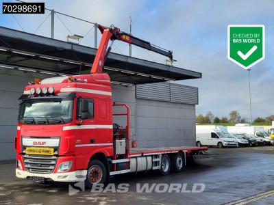 Daf XF 440 XF 6X2 Transporter HMF 900-K2 Crane Kran Winch Lift-Lenkachse Euro 6 in vendita da BAS World B.V.