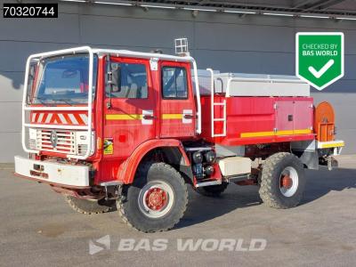 Renault M 180 4X4 4x4 Fire Truck Camiva CCFM 180 Full Steel Manual Firetruck Brandweerwagen in vendita da BAS World B.V.