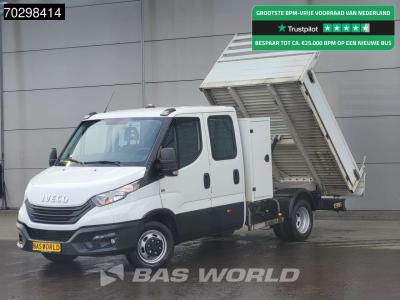 Iveco Daily 35C14 Kipper met Kist Dubbel Cabine 3,5t Trekhaak Dubbellucht Airco Cruise Euro6 Tipper Benne in vendita da BAS World B.V.