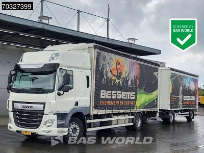 Daf CF 340 CF 4X2 NL Curtainsides Combi APK  2x 2500kg Ladebordwand ACC Euro 6 in vendita da BAS World B.V.
