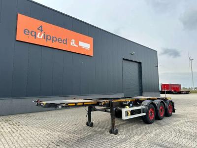 Burg Trailer Service 20FT ADR-Chassis, empty weight: 3.690kg, SAF INTRADISC, 2x Liftaxle, NL-chassis, APL/ADR: 05/2025 in vendita da Equipped4U B.V.