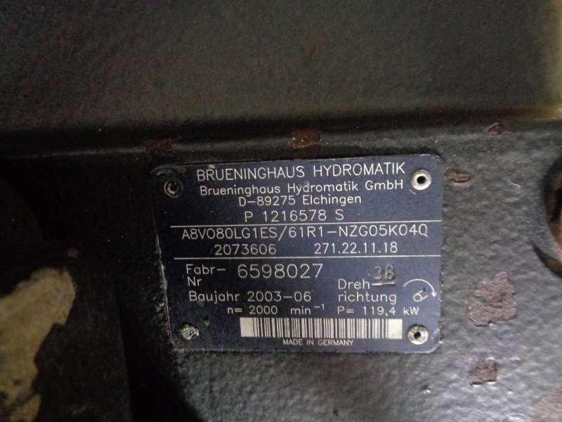 Pompa idraulica per Rexroth A8VO80LG1ES Foto 2