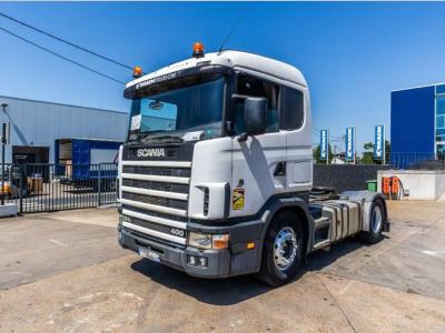 Scania R124L 400+MANUAL+HYDR in vendita da Braem NV