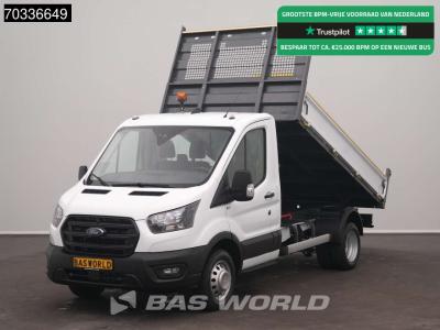 Ford Transit 165pk Kipper Dubbellucht 3,5t Trekhaak Airco Camera Euro6 Tipper Benne Kieper Airco Trekhaa in vendita da BAS World B.V.