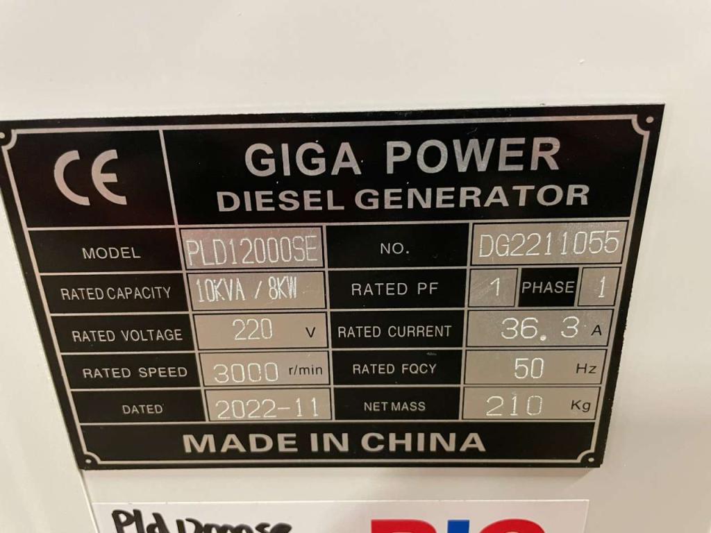 Giga Power PLD12000SE 10KVA silent set Foto 13
