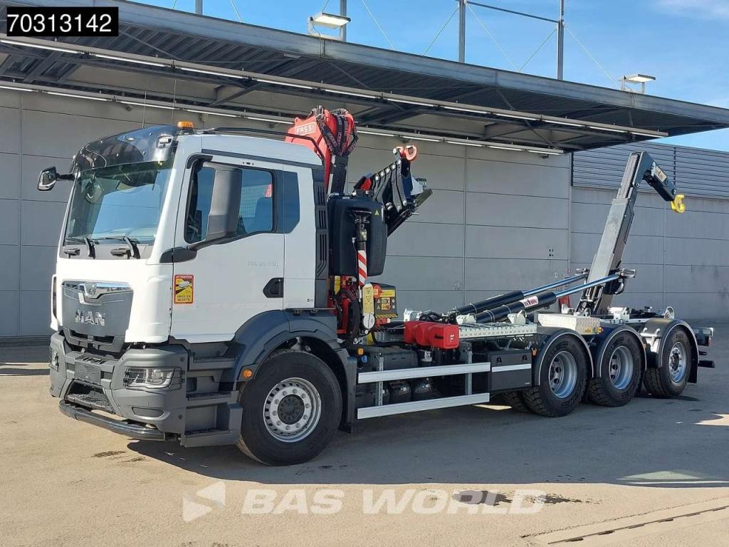 Man TGS 35.480 TGS 8X4 NEW! FASSI F275A Crane + HYVA 26-60 Hooklift Euro 6 Foto 11