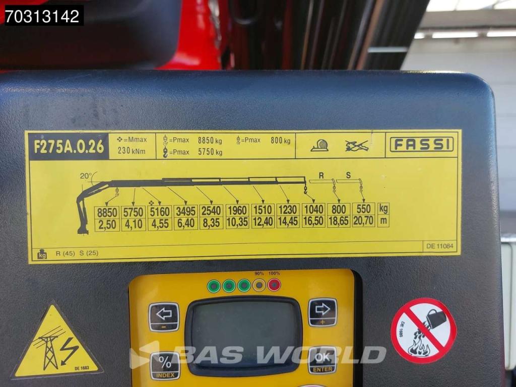 Man TGS 35.480 TGS 8X4 NEW! FASSI F275A Crane + HYVA 26-60 Hooklift Euro 6 Foto 29