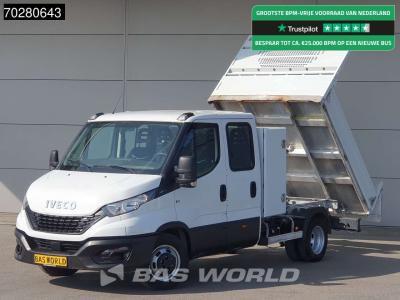 Iveco Daily 35C14 Kipper met Kist Dubbel Cabine Dubbellucht 3,5t Trekhaak Airco Cruise Euro6 Tipper Benne in vendita da BAS World B.V.